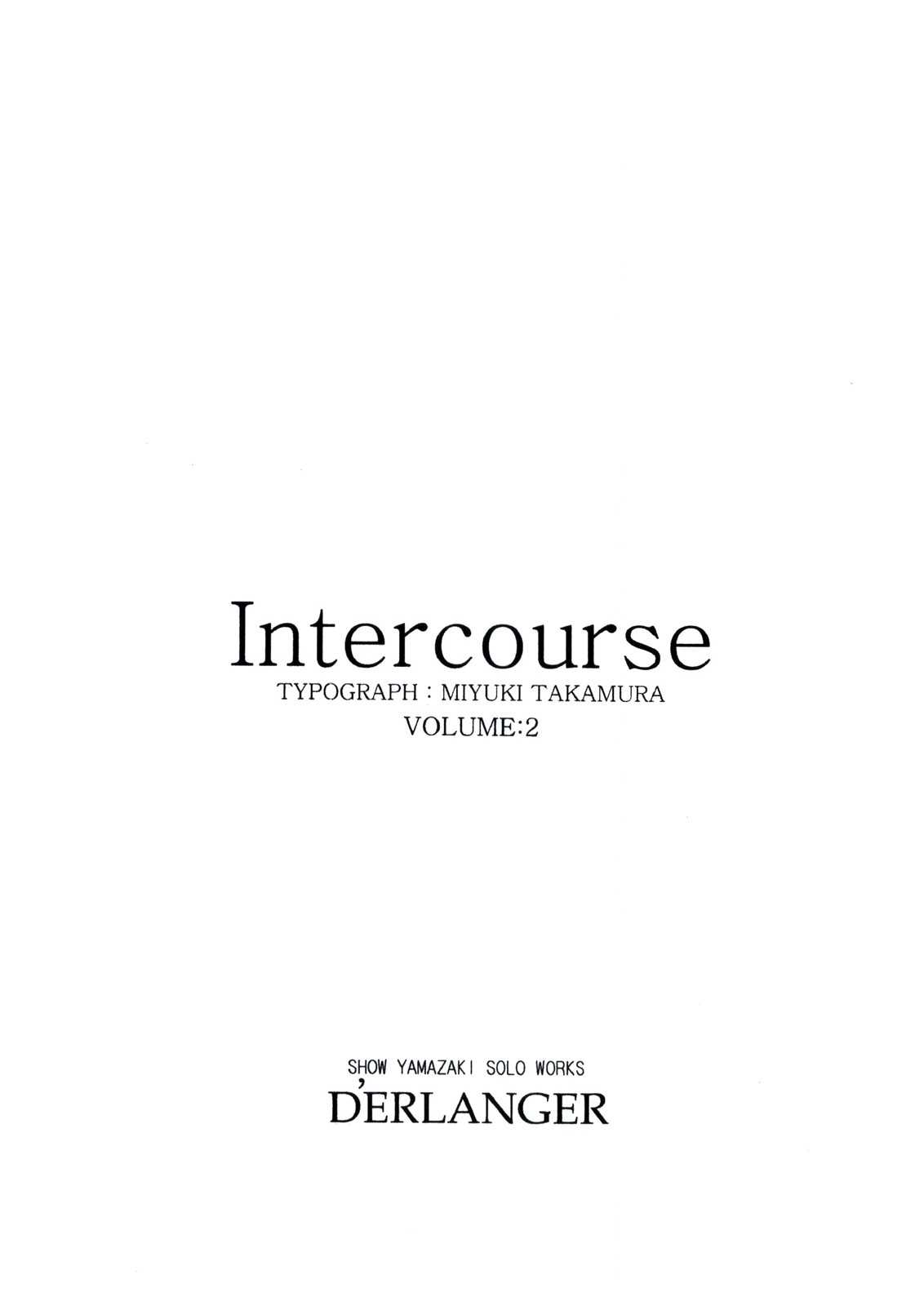 [D&#039;ERLANGER (Yamazaki Show)] Intercourse VOLUME:2 (Original) [D&#039;ERLANGER (夜魔咲翔)] Intercourse VOLUME：2 (オリジナル)