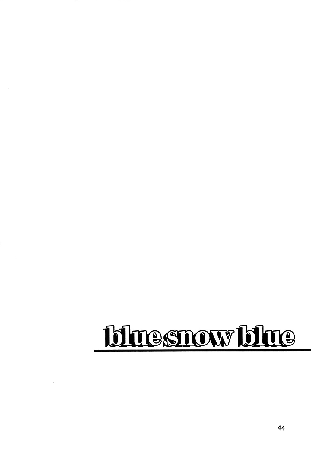 [Tennouji Kitsune] blue snow blue collection3 scene.7~scene.9 (Korean) 