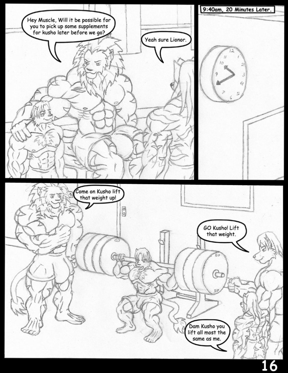muscletigerwolf - Muscle comic [unfinished] 